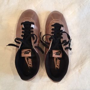 Rose Gold Nike Cortez Sneakers